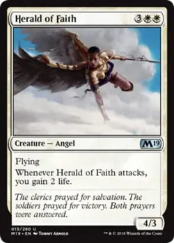 4x Herald of Faith ~ Near Mint Core Set 2019 M19 MTG Magic x4 4 UltimateMTG Play - Image 1