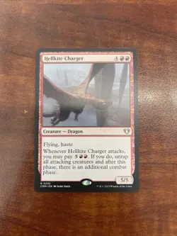 Magic The Gathering Hellkite Charger 232 Rare Commander Masters Nm - Image 1