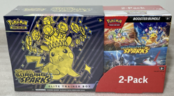 POKEMON TCG Scarlet & Violet SURGING SPARKS ETB/Bundle 2-Pk COSTCO SEALED NICE - Image 1