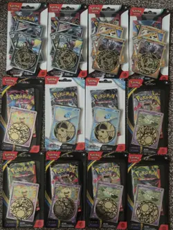 12 Single Blisters Packs Pokemon Phantasmal Flames Obsidian Flames Stellar Crown - Image 1