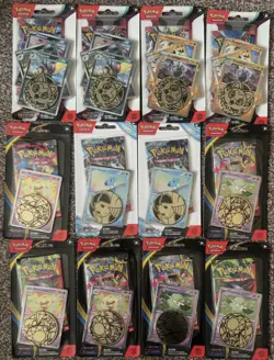 12 Single Blisters Packs Pokemon Phantasmal Flames Obsidian Flames Stellar Crown - Image 2