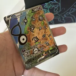 Pokemon TCG Unown V Silver Tempest 177/195 Holo Ultra Rare Mint Condition - Image 3
