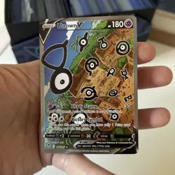 Pokemon TCG Unown V Silver Tempest 177/195 Holo Ultra Rare Mint Condition - Image 4