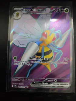 Pokemon TCG Beedrill EX 098/086 Chaos Rising Holo Ultra Rare 310HP - Image 1