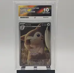 Pokemon 2025 Journey Together Furret Illustration Rare 168/159 Ace Graded 10 - Image 1