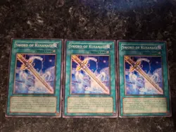 3X Sword of Kusanagi TDGS-EN054 - Yugioh Yu Gi Oh! 3 Playset - Image 1