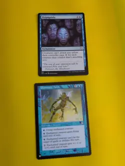 Pemmin's Aura - Propaganda. Enchantment MTG 2 Card. - Image 1