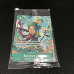 Roronoa Zoro P-114 One Piece Promo Card Sealed English TCG Bandai Exclusive - Image 1
