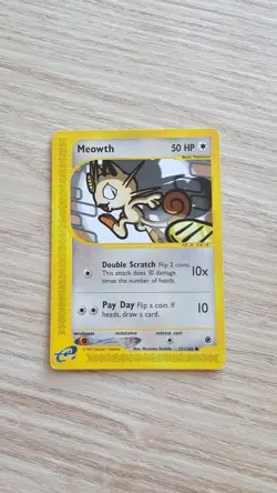 Pokemon Card Meowth CGC 9, e-Reader Expedition 121/165, WOTC 2002 (1) - Image 1