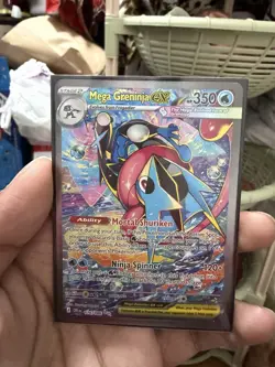 Pokemon Mega Greninja EX Full Art Holo 350HP Card 116/086 English - Image 1