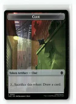 Ooze // Clue Double-Sided Token Commander: TMNT Magic: The Gathering NM - Image 1