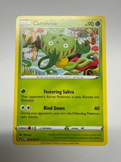 Carnivine 012/159 Uncommon Crown Zenith Pokemon Near Mint - Image 1
