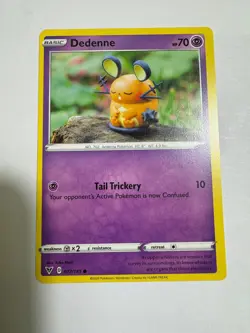Dedenne 077/185 Common Vivid Voltage Pokemon Near Mint - Image 1