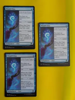 Wizard Class x3 AFR enchantment class. MTG 3 Card. - Image 1