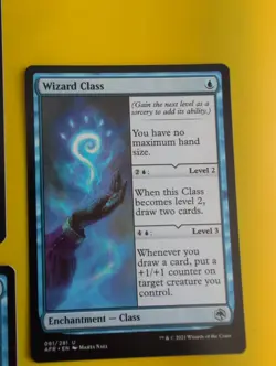 Wizard Class x3 AFR enchantment class. MTG 3 Card. - Image 2