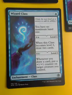 Wizard Class x3 AFR enchantment class. MTG 3 Card. - Image 5