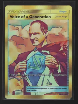 Jason Paige - Voice of a Generation Card Holo - Trainer - Ships Next Day - Image 1