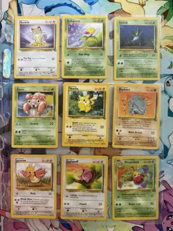 Near Complete Pokemon Uncommon/Common Jungle Non Holo Card Set - Image 1