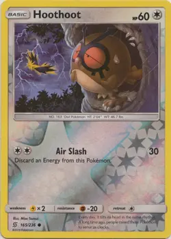 4x NM-Mint Hoothoot - 165/236 - Common - Reverse Holo Pokemon Unified Minds - Image 1