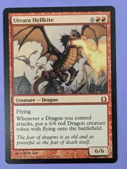 MTG Magic: Return to Ravnica: Utvara Hellkite #110/274 Mythic - NM - Image 1