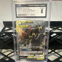 CGC 8 Umbreon & Darkrai GX 044/150 Shining Together Holo Chinese 2023 - Image 1