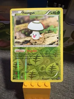 Foongus 12/114 Common Reverse Holo XY - Steam Siege Pokemon Yuka Morii - Image 1