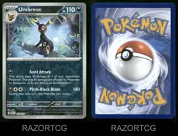 UMBREON 130/197 UC OBSIDIAN FLAMES POKEMON REVERSE HOLO NM/M - Image 3