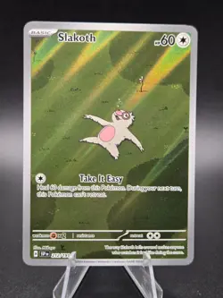 Pokemon - Slakoth - 212/191 - Surging Sparks - Illustration Holo Rare NM - Image 1