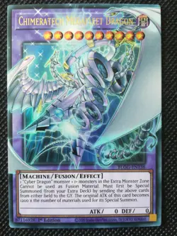 Yugioh! Chimeratech Megafleet Dragon Extended Art BLGG-EN138 Pre Order 04/6 /LP - Image 1