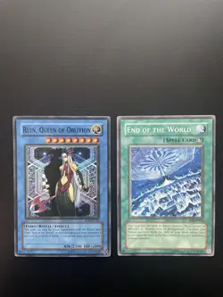 Yugioh Ruin, Queen of Oblivion SOI-EN034 + End Of The World SOI-EN046 HP - Image 1