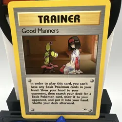 Pokemon TCG Good Manners Trainer Card Gym Heroes 111/132 Uncommon 2000 WOTC - Image 2
