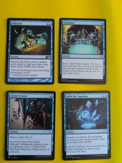 Fabricate,Preordain,Serum Visions & Solve the equation. Blue sorcery MTG 4Card. - Image 1