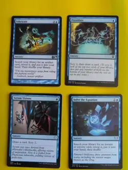 Fabricate,Preordain,Serum Visions & Solve the equation. Blue sorcery MTG 4Card. - Image 2