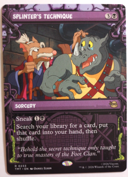 Splinter's Technique (Showcase) - TMT - 233 / English / Near Mint MTG - Image 1
