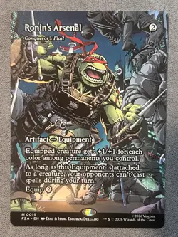 Ronin's Arsenal - Conqueror's Flail/Borderless TMNT: Eternal-Legal MTG NM/M - Image 1