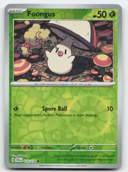 Foongus #10/159 (Reverse Holo) (NM) SV09: Journey Together JTG Pokemon - Image 1
