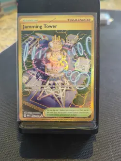 Jamming Tower 243/182 Hyper Rare Destined Rivals Pokemon Holo Near Mint - Image 1