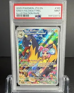 PSA 9 MINT Iono's Kilowattrel Journey Together Pokemon Illustration Rare 163/159 - Image 1