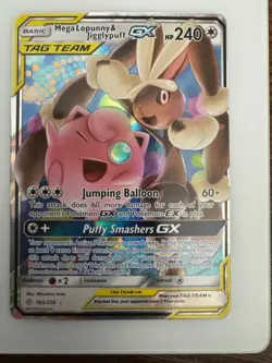 Mega Lopunny & Jigglypuff GX 165/236 - Cosmic Eclipse - Pokemon TCG - Image 1