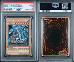 2004 Yugioh! Promo P.C. Kaiba The Revenge Blue-Eyes White Dragon #001 PSA 1.5 FR - Image 3