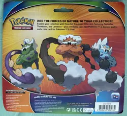 POKEMON TCG FORCES OF NATURE COLLECTION 3 FOIL CARDS 2 BOOSTER PACKS 1 COIN - Image 3