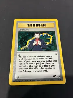 Pokemon Trading Card Giovanni Trainer 18/132 Holo NM Excellent Condition - Image 1