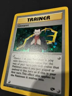 Pokemon Trading Card Giovanni Trainer 18/132 Holo NM Excellent Condition - Image 2