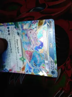 Lapras ex - 032/142 - Double Rare Holo - Stellar Crown Pokemon Factory Damaged - Image 3