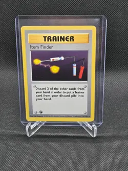 1999 POKEMON 1ST EDITION 1 BASE SET SHADOWLESS TRAINER CARD ITEM FINDER 74/102 - Image 3
