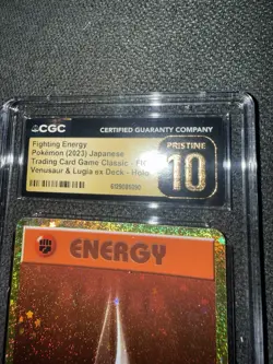 CGC Pristine 10 Fighting Energy 2023 Trading Card Game Classic Holo JPN - Image 2