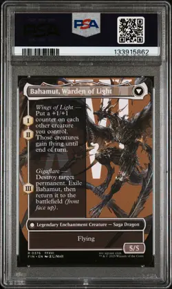 2025 MTG FINAL FANTASY BAHAMUT, WARDEN OF LIGHT/DION, BAHAMUT'S DOMINANT PSA 10 - Image 2