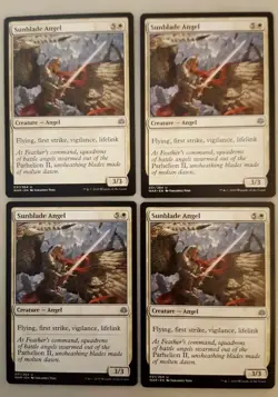 4x Sunblade Angel War of the Spark MTG Magic The Gathering NM Playset - Image 1