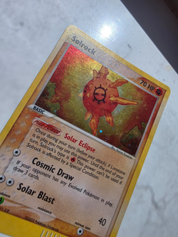 Solrock 13/100 Pokemon TCG Card EX Sandstorm Holo LP - Image 2