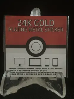 Pidgeotto 24k Gold Plated Pokemon Sticker Korean Striking Popping Candy #V - Image 2